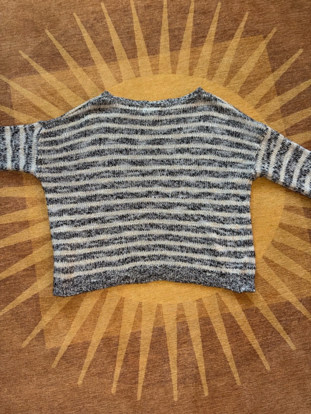 Denim & Supply Ralph Lauren Blue and White Striped Crewneck Sweater - Picture 3 of 4
